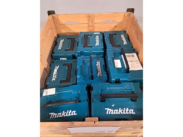 Ca. 11x opbergkoffer met oplader en 13x opbergkoffer zonder oplader, makita, o.a dc18rc - afbeelding 2 van  6