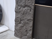 Ca. 11x pu steen wandpaneel, dark grey, 2026 - afbeelding 1 van  4