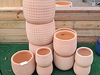 Ca. 11x stenen bloempot, ts collection - afbeelding 1 van  11