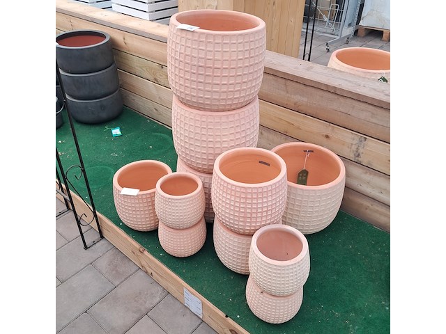 Ca. 11x stenen bloempot, ts collection - afbeelding 4 van  11