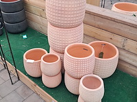 Ca. 11x stenen bloempot, ts collection - afbeelding 4 van  11