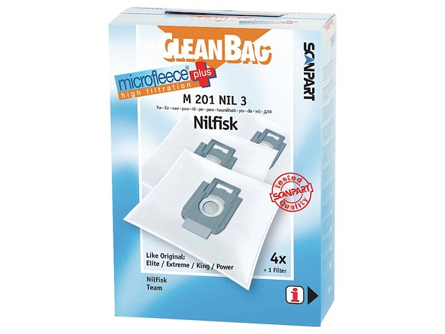 Ca. 11x stofzuigerzakken voor nilfisk elite extreme gm300 gm400 gm500 cleanbag, microfleece+ - afbeelding 1 van  2