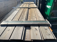 Ca. 11x thermo vuren shiplap, 20x142mm, lengte 420cm - afbeelding 1 van  3