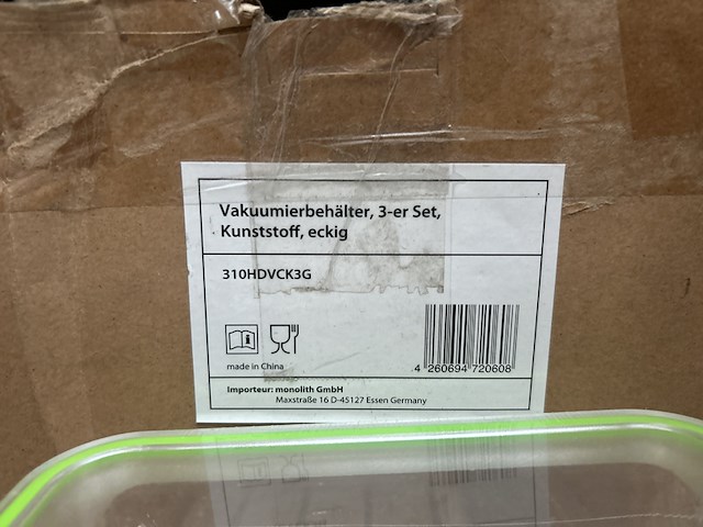 Ca. 11x vacuümcontainer, ultratec, transparant/groen - afbeelding 7 van  7