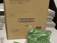 Ca. 12000x plantware composteerbare koffie lepels, groen - afbeelding 2 van  5