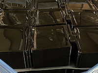 Ca. 1200x luxe party evenementborden met bestek, zwart - afbeelding 3 van  3