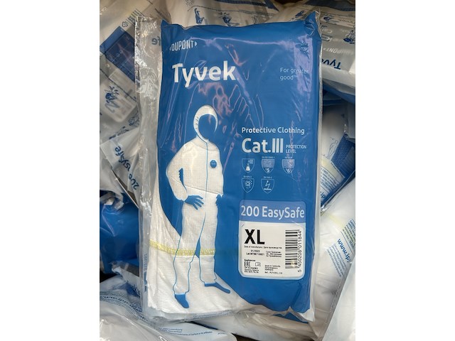 Ca. 1200x wegwerpoverall, dupont tyvek 200 easysafe - afbeelding 2 van  5