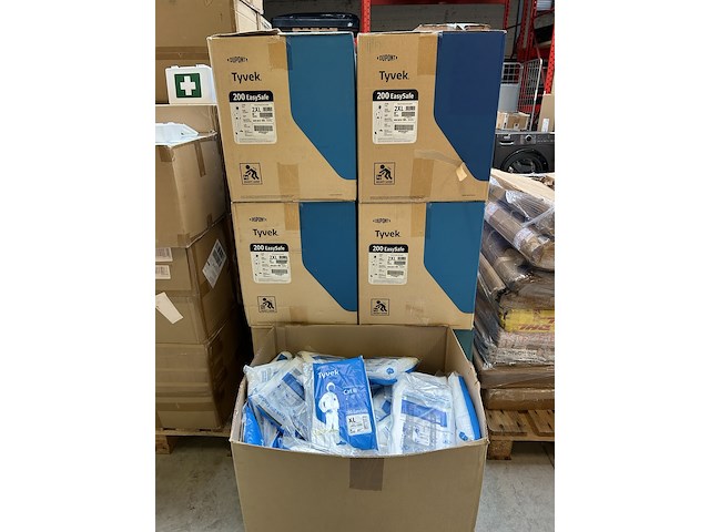 Ca. 1200x wegwerpoverall, dupont tyvek 200 easysafe - afbeelding 4 van  5
