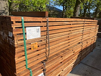 Ca. 120x angelim pedra beschoeiingsplanken, 20x150mm, lengte 36/350cm, 84/400cm - afbeelding 2 van  3