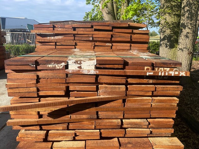 Ca. 120x angelim pedra beschoeiingsplanken, 20x150mm, lengte 36/350cm, 84/400cm - afbeelding 3 van  3