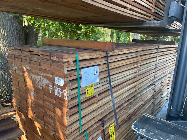 Ca. 120x angelim pedra beschoeiingsplanken, 20x150mm, lengte 36/350cm, 84/400cm - afbeelding 2 van  3