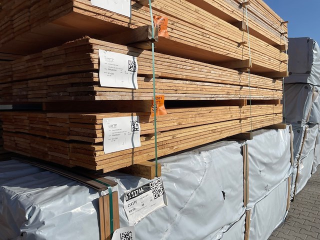 Ca. 120x douglas planken fijnbezaagd, 18x200mm, lengte 300cm - afbeelding 4 van  4