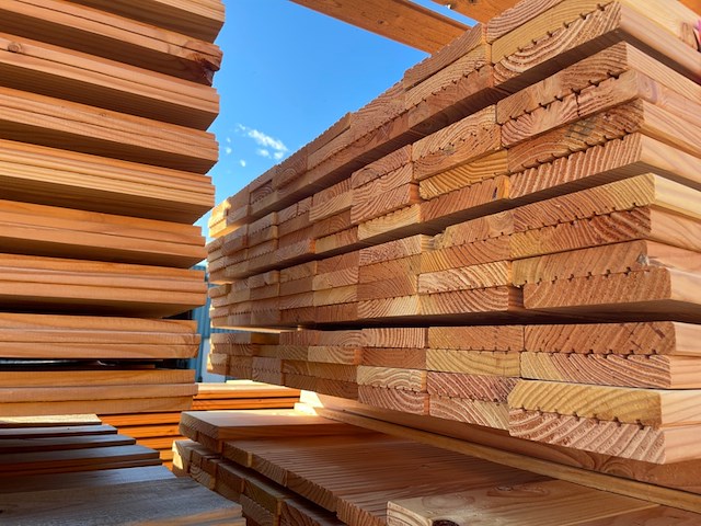 Ca. 120x douglas vlonderplanken, 25x140mm, lengte 400cm - afbeelding 3 van  3