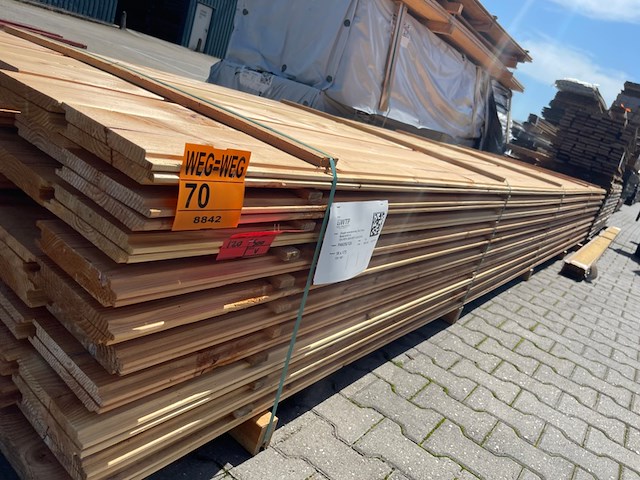Ca. 120x douglas wisselsponning, 18x190mm, lengte 500cm - afbeelding 2 van  3