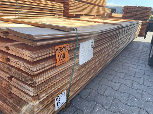Ca. 120x douglas wisselsponning, 18x190mm, lengte 500cm - afbeelding 2 van  3