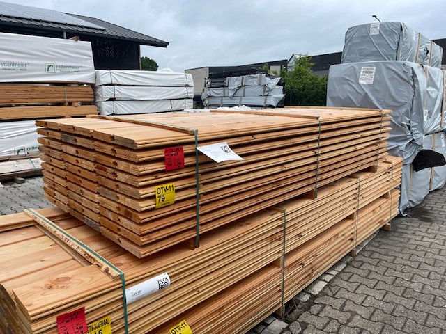 Ca. 120x douglas wisselsponning/halfhoutsrabat, 18x190mm, lengte 300cm - afbeelding 2 van  3