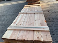 Ca. 120x douglas wisselsponning/halfhoutsrabat, 18x190mm, lengte 300cm