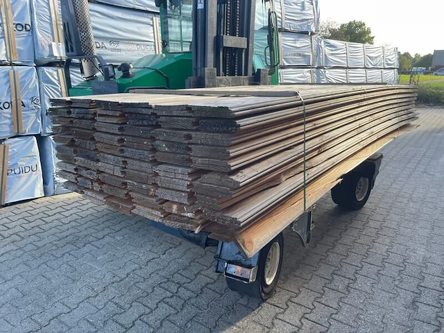 Ca. 120x douglas wisselsponning/halfhoutsrabat, 18x190mm, lengte 400cm - afbeelding 3 van  3