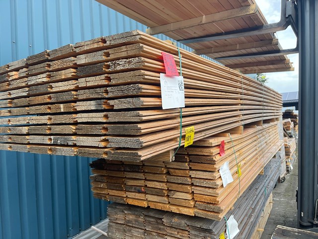 Ca. 120x douglas wisselsponning/halfhoutsrabat, 18x190mm, lengte 500cm - afbeelding 2 van  3