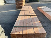 Ca. 120x douglas wisselsponning/halfhoutsrabat, 18x190mm, lengte 500cm