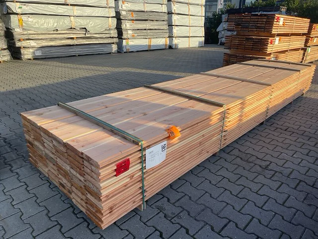 Ca. 120x douglas wisselsponning/halfhoutsrabat, 18x190mm, lengte 500cm - afbeelding 3 van  3