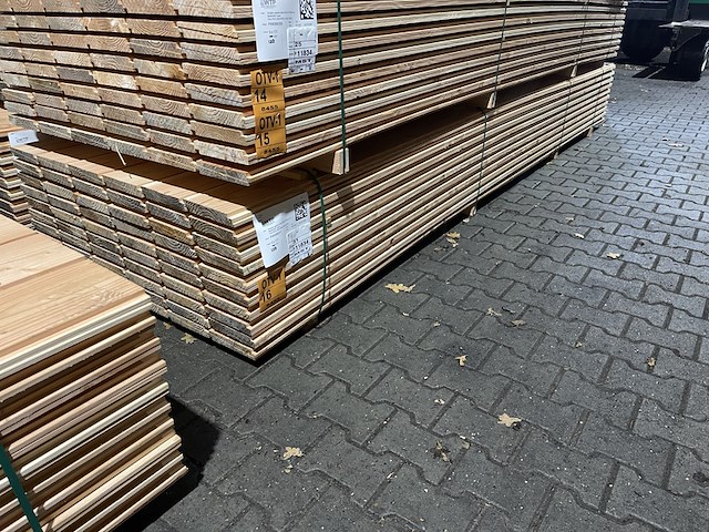 Ca. 120x douglas zweeds rabat, 21x190mm, lengte 400cm - afbeelding 4 van  4