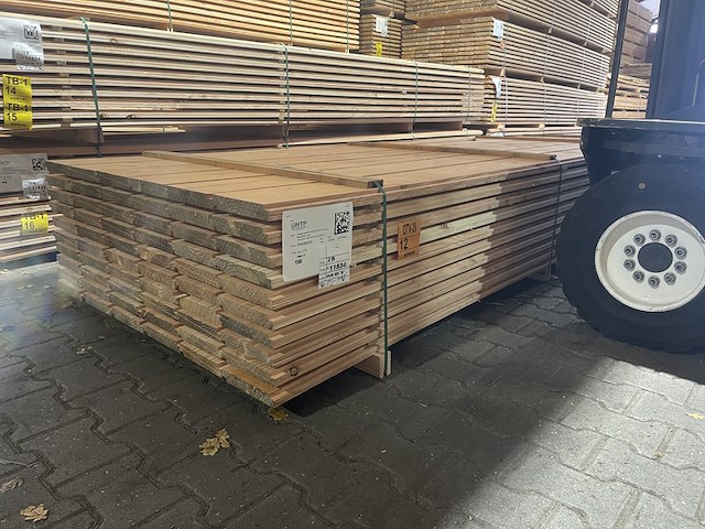 Ca. 120x douglas zweeds rabat, 21x190mm, lengte 400cm - afbeelding 4 van  4