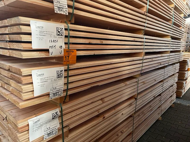 Ca. 120x douglas zweeds rabat, 21x190mm, lengte 400cm - afbeelding 4 van  4