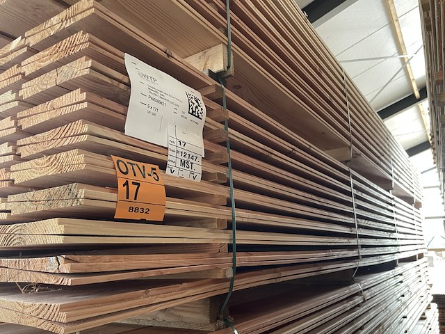 Ca. 120x douglas zweeds rabat, 21x190mm, lengte 500cm - afbeelding 4 van  4