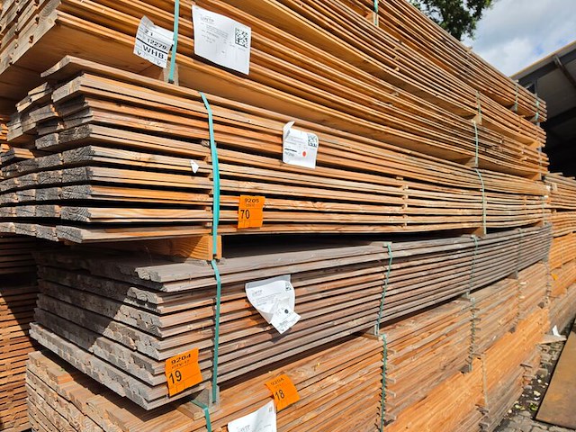 Ca. 120x douglas zweeds rabat, 21x190mm, lengte 500cm - afbeelding 4 van  4