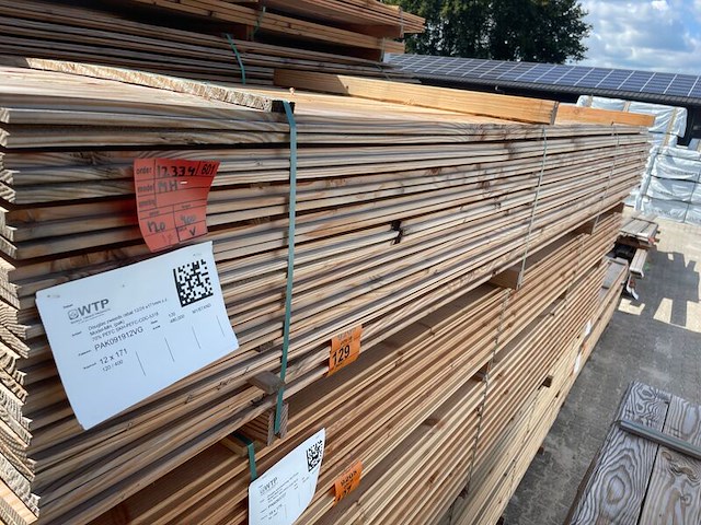 Ca. 120x douglas zweeds rabat, 26x190mm, lengte 400cm - afbeelding 2 van  3