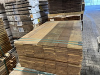 Ca. 120x guyana ipé buitenparket (kopse veer en groef), 21x145mm, lengte 125cm - afbeelding 1 van  3