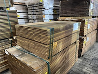 Ca. 120x guyana ipé buitenparket (kopse veer en groef), 21x145mm, lengte 125cm - afbeelding 2 van  3