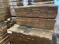 Ca. 120x guyana ipé buitenparket (kopse veer en groef), 21x145mm, lengte 125cm - afbeelding 3 van  3