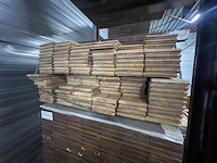 Ca. 120x guyana teak kopse veer en groef (buitenparket), 21x145mm, lengte 125cm - afbeelding 3 van  3