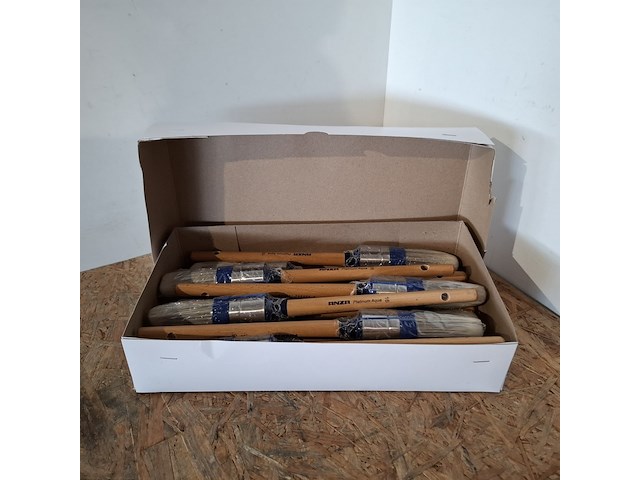 Ca. 120x kwasten maat 16, anza, wit - afbeelding 2 van  5