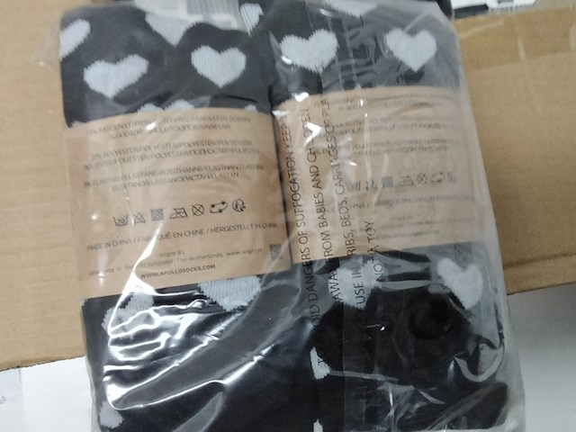 Ca. 120x paar dames sokken, apollo, zwart/wit - afbeelding 3 van  3