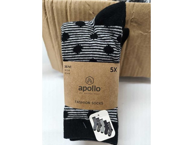 Ca. 120x paar damessokken apollo, diverse kleuren - afbeelding 2 van  3