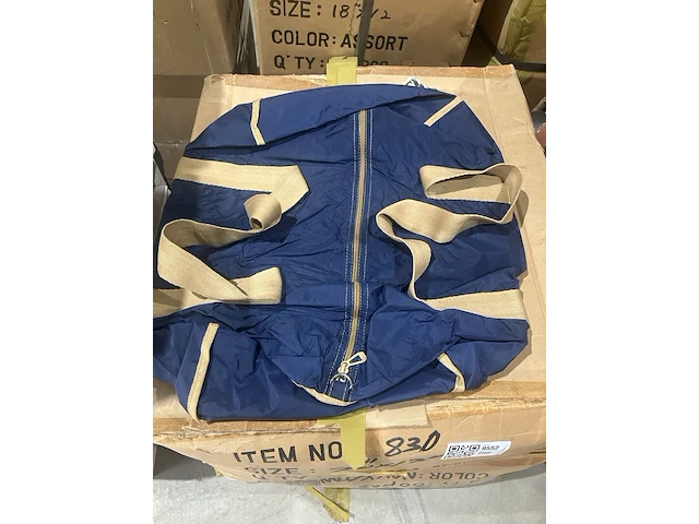 Ca. 120x tassen, blauw/beige - afbeelding 1 van  2