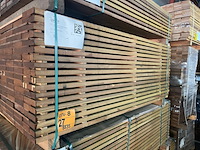 Ca. 121x guyana ipé planken fijnbezaagd, 25x140mm, lengte 155cm - afbeelding 4 van  4