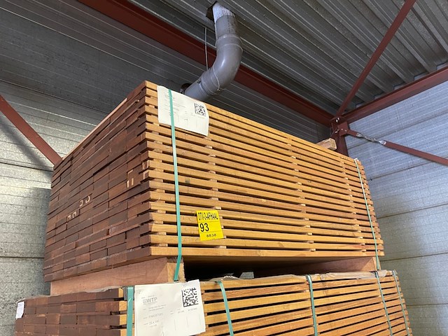 Ca. 121x guyana ipé planken geschaafd, 25x140mm, lengte 155cm - afbeelding 4 van  4