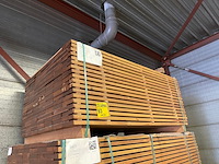 Ca. 121x guyana ipé planken geschaafd, 25x140mm, lengte 155cm - afbeelding 4 van  4