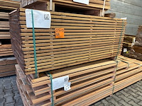 Ca. 121x guyana ipé planken geschaafd, 25x140mm, lengte 155cm - afbeelding 6 van  6