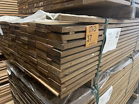 Ca. 123x guyana ipé planken geschaafd, 21x90mm, lengte 215cm - afbeelding 4 van  4