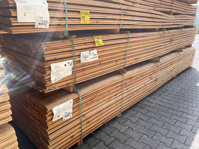 Ca. 124x douglas zweeds rabat, 26x160mm, lengte 500cm - afbeelding 4 van  4