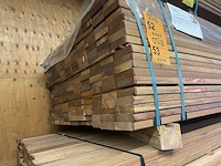 Ca. 124x guyana teak planken geschaafd, 25x90mm, lengte 305cm - afbeelding 4 van  4