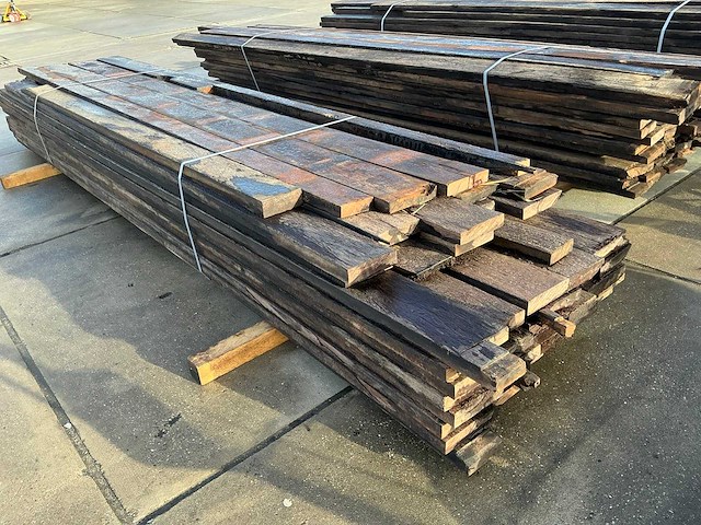 Ca. 125 m2 azobe planken - afbeelding 5 van  19