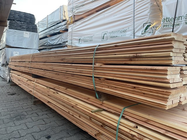 Ca. 125x douglas veer en groef, 18x145mm, lengte 500cm - afbeelding 2 van  3