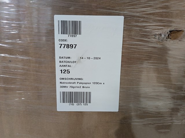 Ca. 125x rol pakpapier, natronkraft, 70gr/m², 2025 - afbeelding 4 van  4
