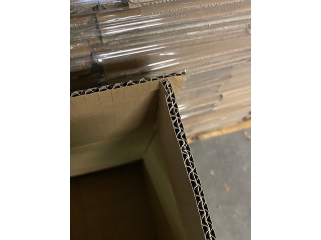Ca. 125x verzenddozen 42x29x33cm dubbelgolf, bruin - afbeelding 3 van  4